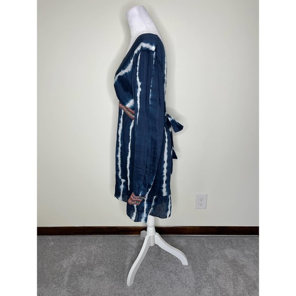 Anthropologie Verb by Pallavi Singhee Blue White Tie Dye Dress size Medium - Picture 7 of 14